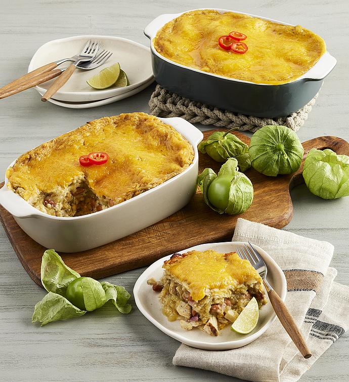 Chicken Enchilada Verde Casserole Duo