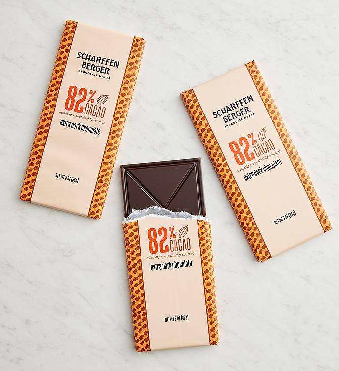Scharffen Berger® 82% Cacao Extra Dark Chocolate Bars - 3 Pack 