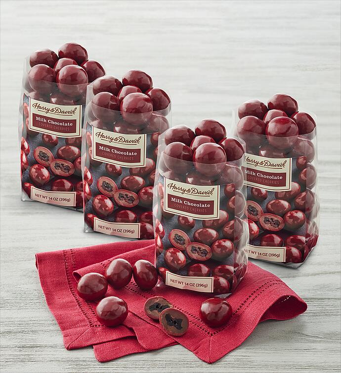 Milk Chocolate Covered Cherries 4 Pack
