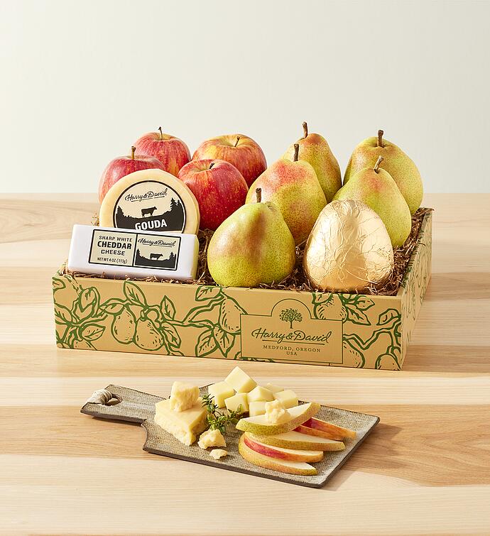 Classic Pears, Apples, and Cheese Gift
