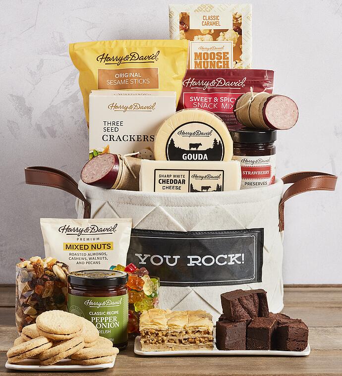 Grand "You Rock" Gift Basket