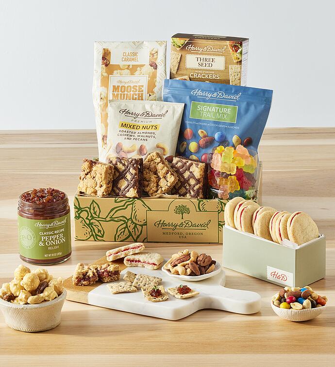 Harry &amp; David® Deluxe Gift Box with Sweet and Salty Treats