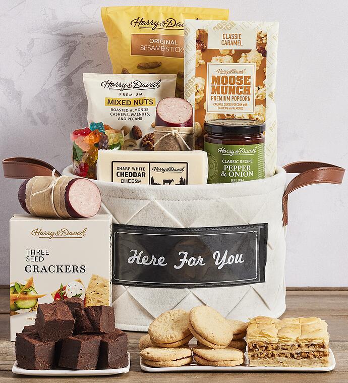 Deluxe "Here for You" Gift Basket