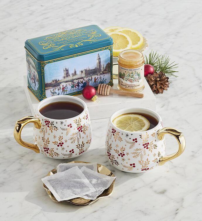 Holiday Tea and Mugs Gift
