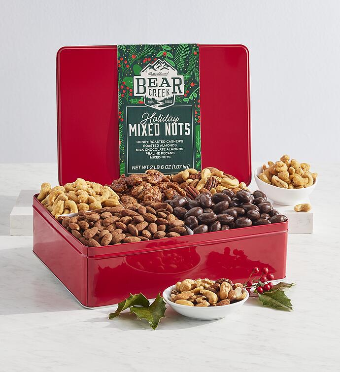 Bear Creek Nuts™ Holiday Deluxe Mixed Nuts Gift Tin
