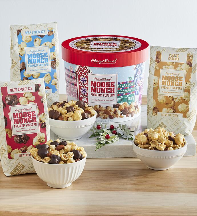 Moose Munch® Premium Popcorn Holiday Drum