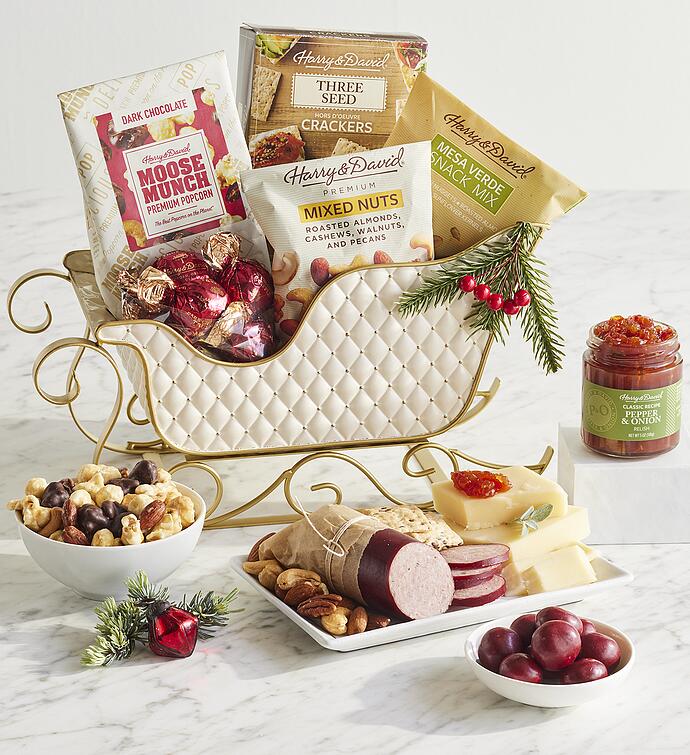 Meat and Cheese Sleigh Gift