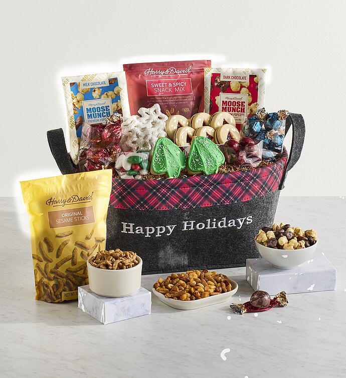 Happy Holidays Classic Basket