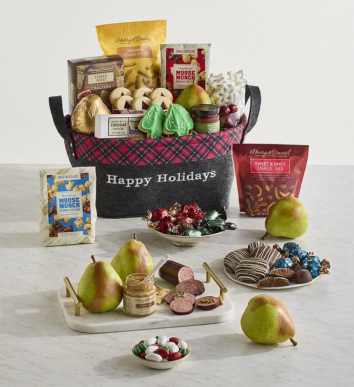 Happy Holidays Deluxe Basket