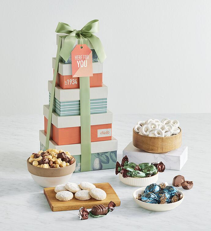 &quot;Here for You&quot; Tower of Sweet Treats
