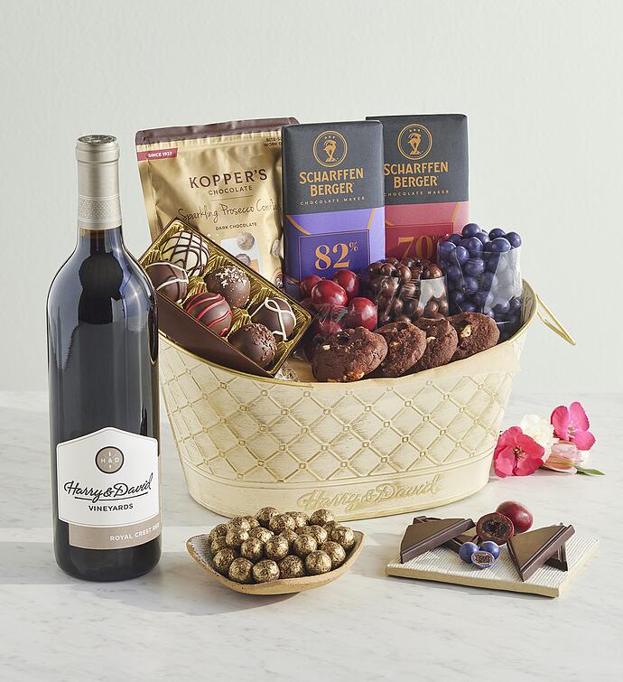 Mother's Day Chocolate and Wine Gift