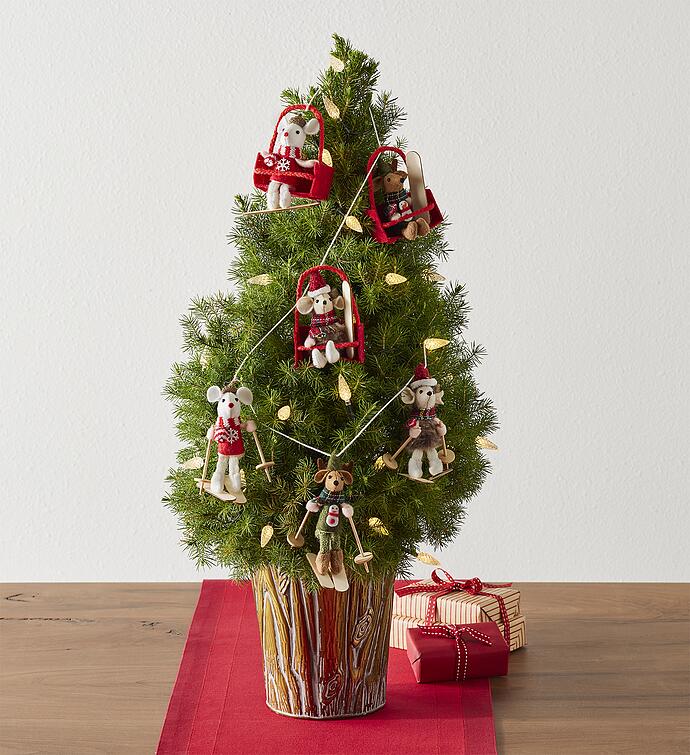 Winter Mountain Fun Christmas Tree