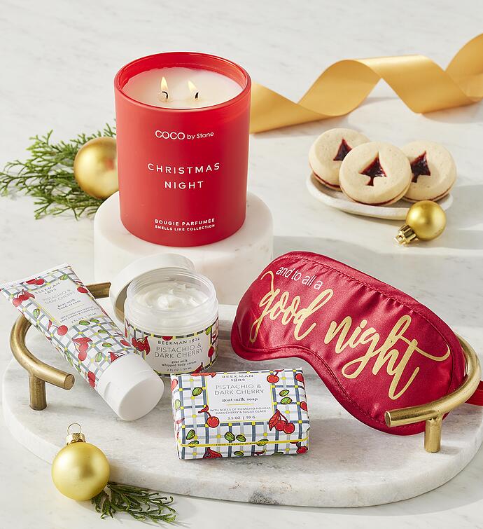 Grand Holiday Self-Care Gift Box with Personalized Ornament