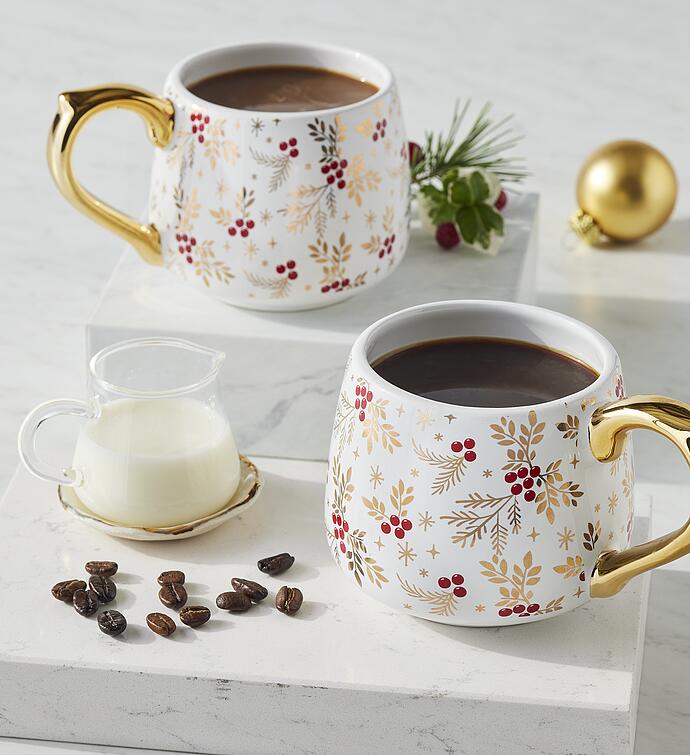 Holiday Bayberry Mugs - Set of 2