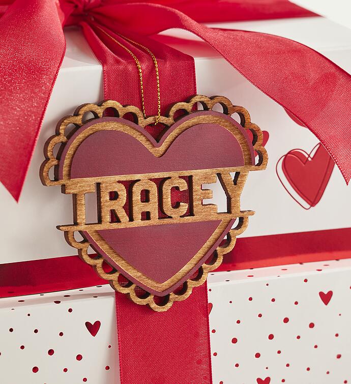 Harry & David® Valentine's Day Gift Tower with Personalized Wooden Ornament 