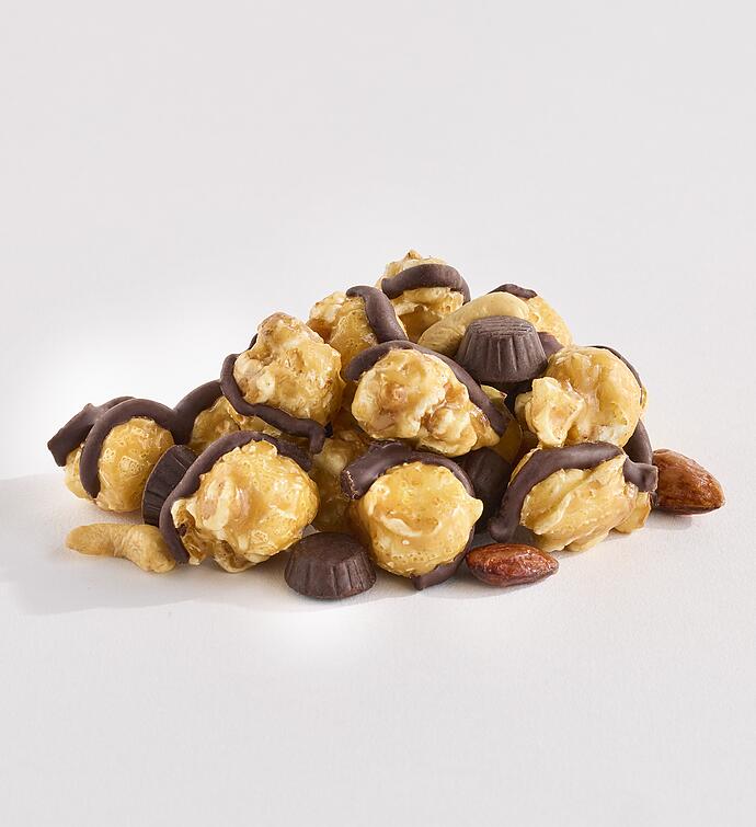 Moose Munch® Premium Popcorn with Raspberry Truffles and Scharffen Berger® Chocolate