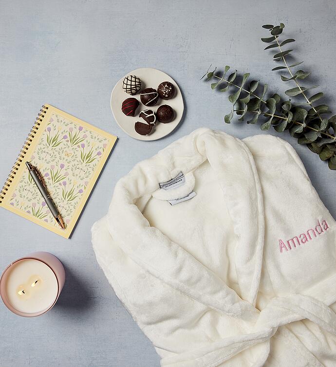 Personalized Robe with Self-Care Gift Box 