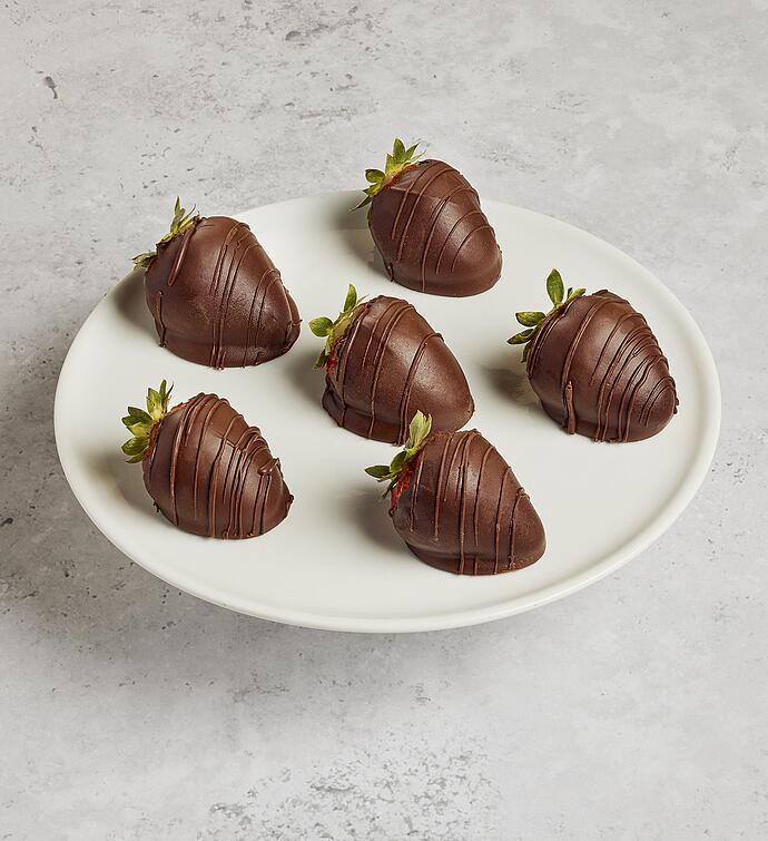 Scharffen Berger™ Milk Chocolate Hand Dipped Strawberries   12 Count