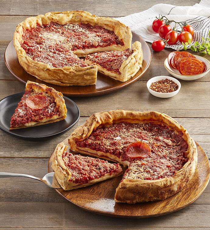 Giordano&#x27;s Chicago-Style Deep Dish Pepperoni Pizza Duo