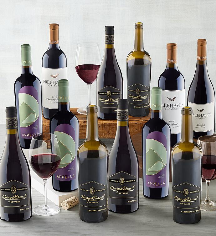 Premium Red Wine Collection - 12 Bottles