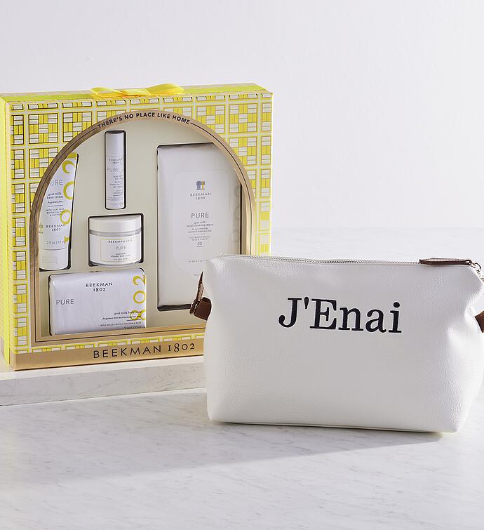 Bodycare Set with Personalized Cosmetic Bag
