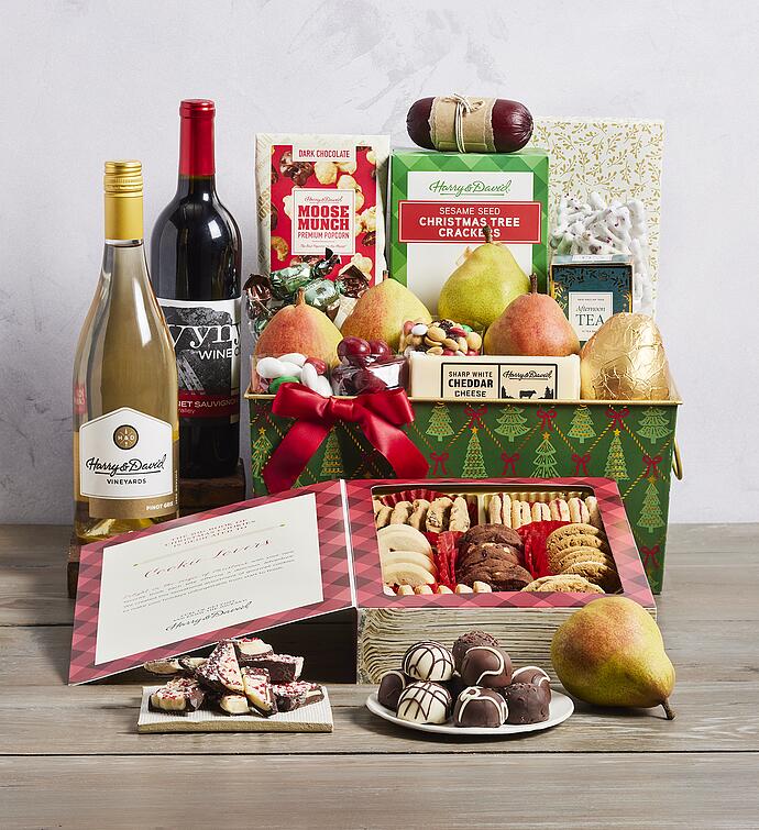 Supreme Christmas Gift Basket with Wine | Harry & David