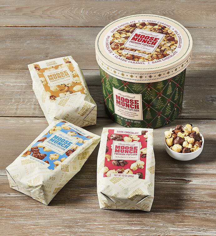 Moose Munch® Premium Popcorn Holiday Drum