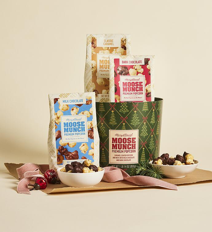 Moose Munch® Premium Popcorn Holiday Drum
