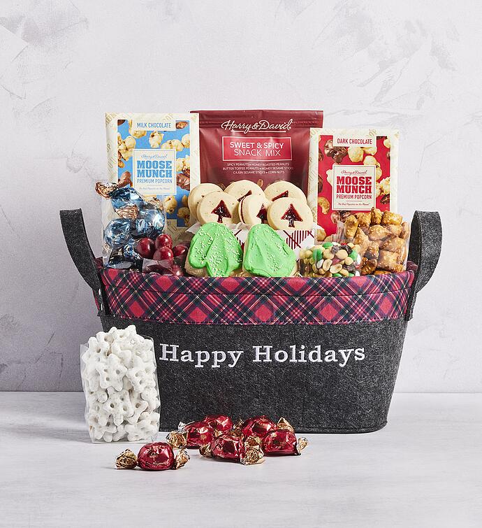 Happy Holidays Classic Basket