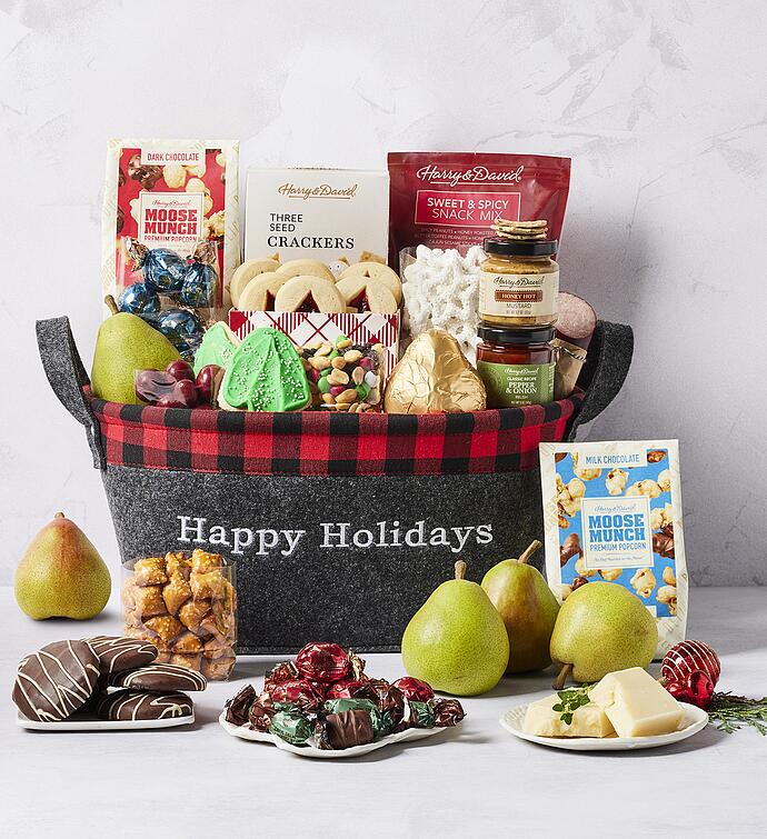 Happy Holidays Deluxe Basket