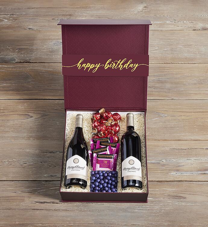 Elegant Birthday Wine Gift