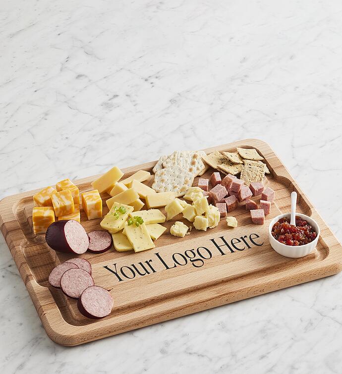 Grand Meat and Cheese Gift Box with Personalized Cutting Board