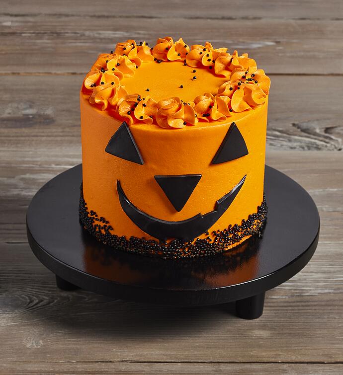 Jack-o'-Lantern Chocolate Cake