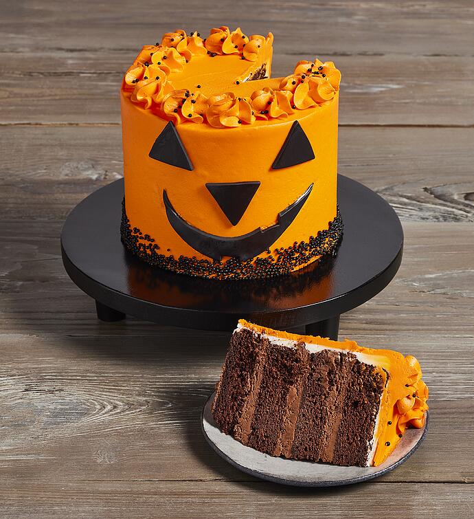 Jack o' Lantern Chocolate Cake