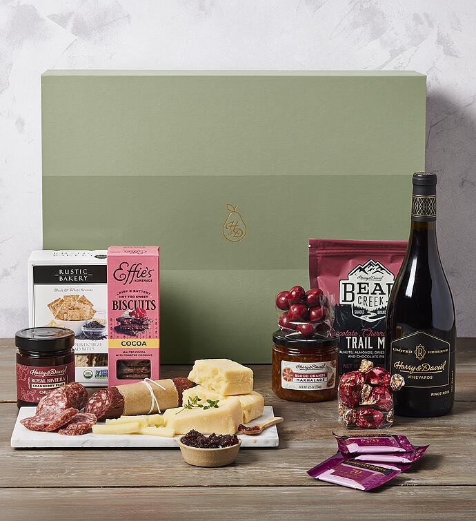 Harry & David® Premium Sweet and Savory Gift Box with Wine