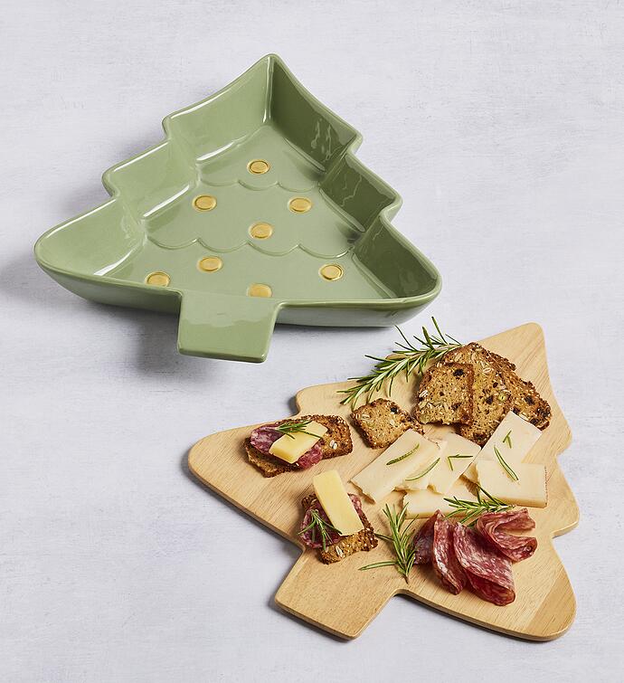 Holiday Serving Platter with Serving Board