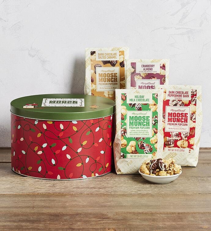 Moose Munch® Premium Popcorn Holiday Tin