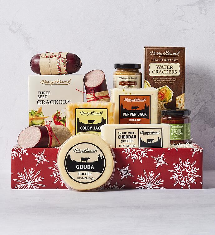 Grand Holiday Meat and Cheese Gift Box