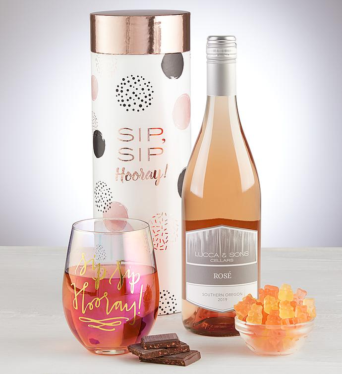Sip Sip Wine and Chocolate Gift Box