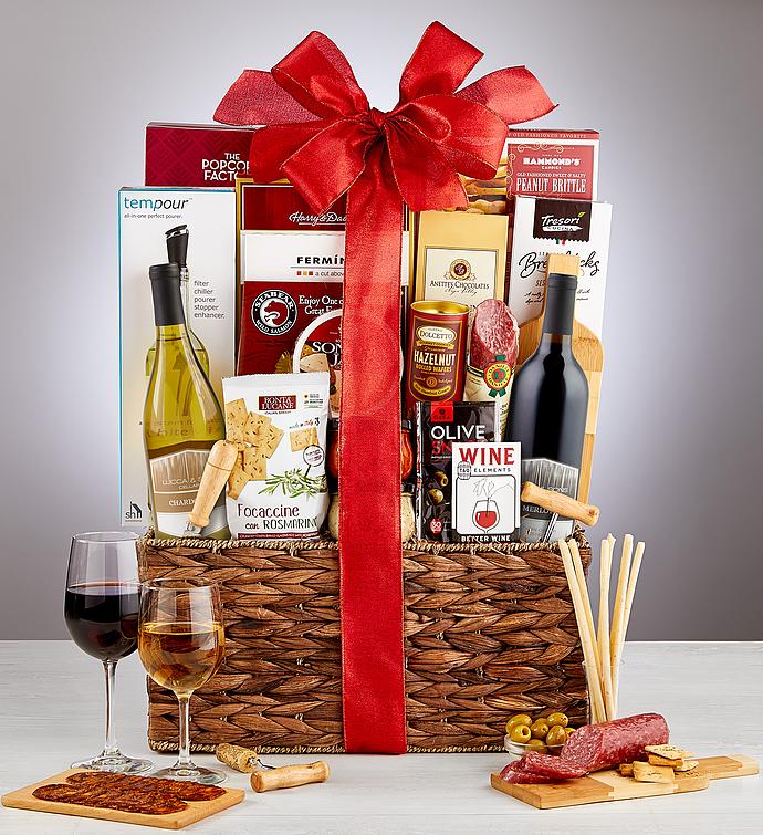 Wine Lovers Wine Gift Basket