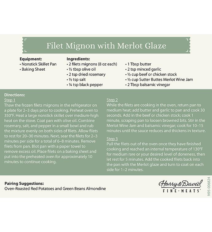 Filet Mignon with Merlot Glaze