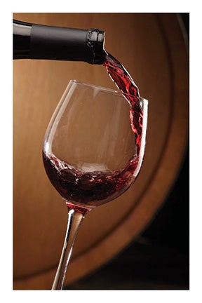 Pouring wine card