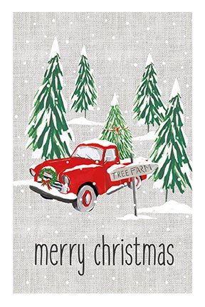 Merry Christmas - Red Truck