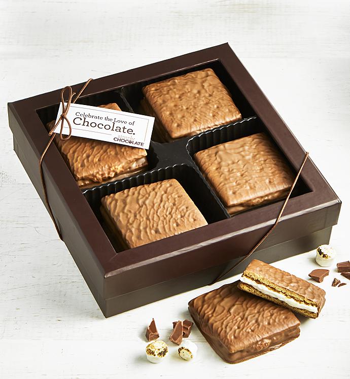 Simply Chocolate Dipped S'mores