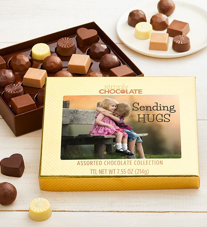 Sending Hugs 18pc Chocolate Box | SimplyChocolate.com-1025