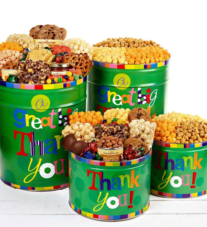 Great Big Thank You Popcorn & Snack Tins