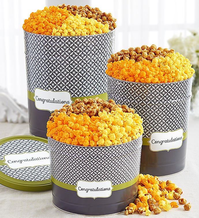 Simply Statedâ„¢ Congratulations Popcorn Tins
