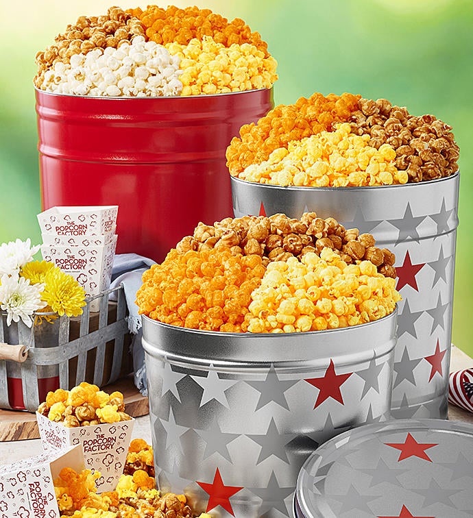 Patriotic Popcorn Tins