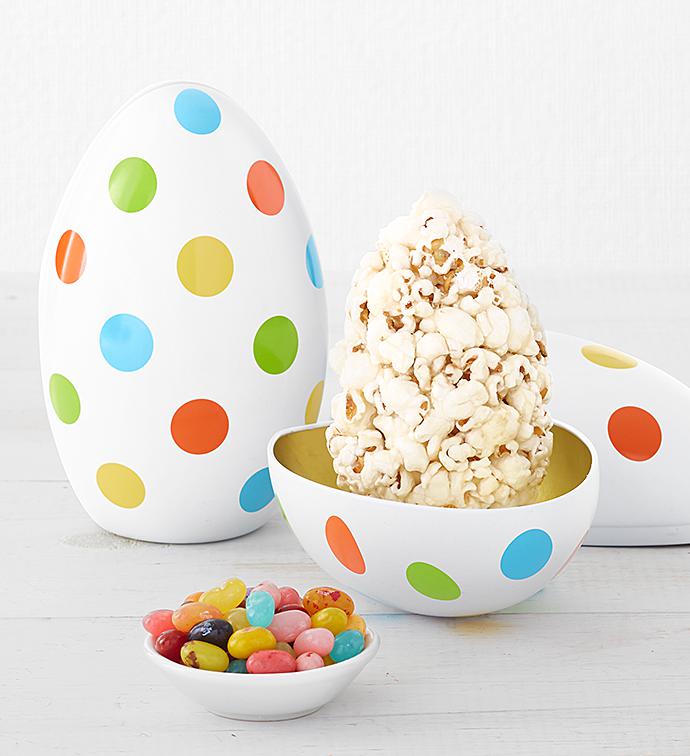 Set of Two Mini Easter Egg Shape Tins