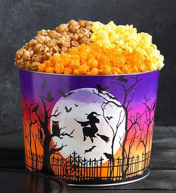 Bat Moon Rising 2 Gallon 4 Flavor Popcorn Tin